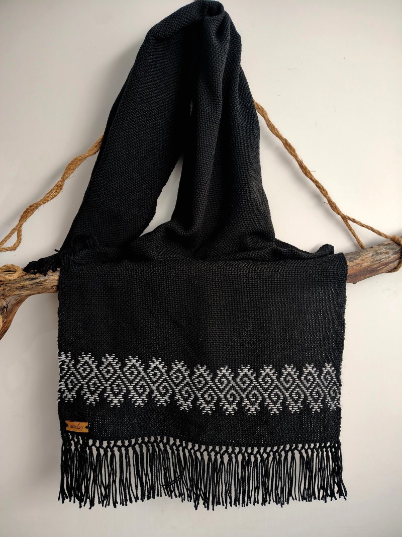 Pashminas tejidas en telar Guaico artesanales